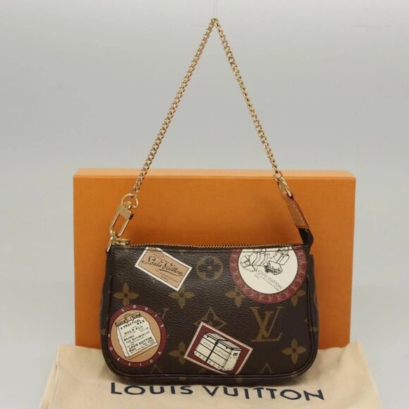 LOUIS VUITTON Monogram Patch Mini Pochette Accessoires Pouch M95804 Auth 117... - Picture 15 of 16